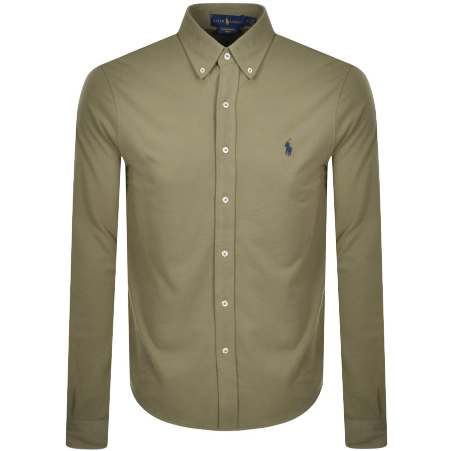 Alternative Image for ProductRalph Lauren Featherweight Mesh Shirt Green1
